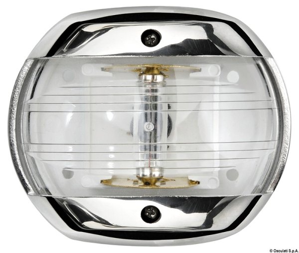 Fanale Classic 12 inox prua bianco - 11.407.03